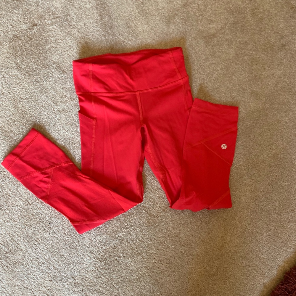 Pace rival leggings size 2, true red